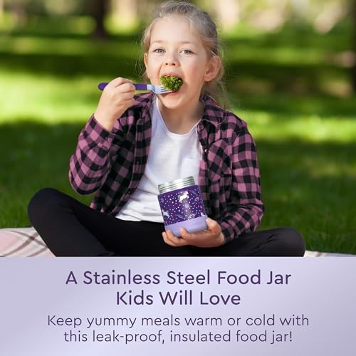 Bentgo Kids Stainless Steel Food Jar and Reusable Stainless Steel