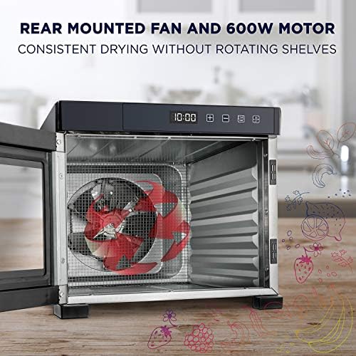 Ivation 6-Tray Food Dehydrator for Jerky, Herbs and Fruit