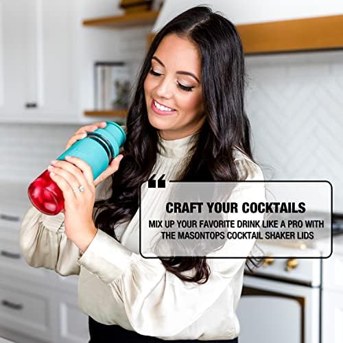 Masontops Cocktail Shaker Lids – Compatible with any Regular Mouth