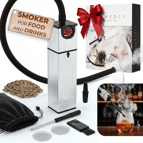Gramercy Cocktail Smoker Kit - Indoor Drink & Food Infuser with Wood