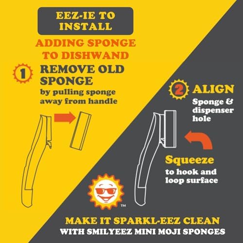 Smilyeez Dish Daddy Sponge Refill, 10 Pack