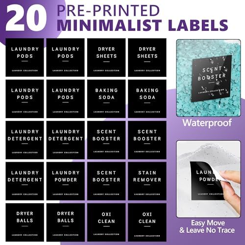 Moforoco 5 Pack Laundry Pods Containers