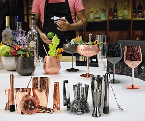 SKY FISH Bartender Kit Cocktail Shaker Set-7 Pieces Stainless Steel