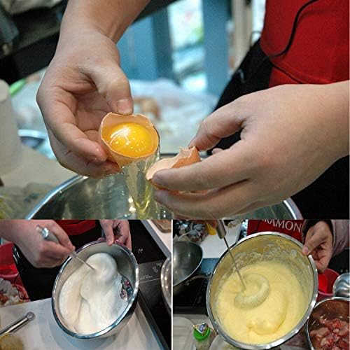 2pcsSet Egg Beater Stainless Steel Spring Egg Whisk, Kitchen Milk Egg