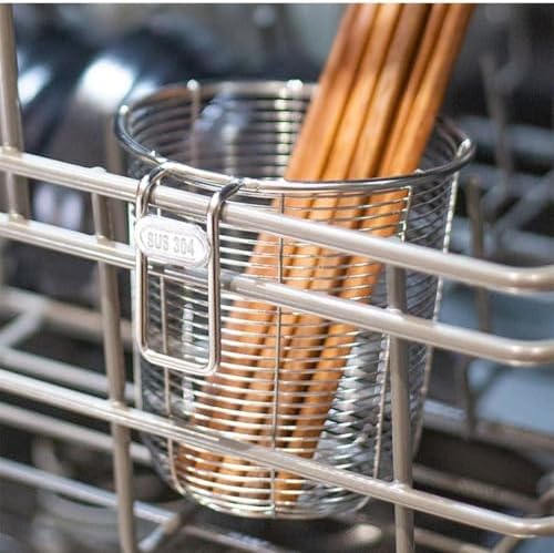 2Pcs 18/8 Stainless Steel Dishwasher Cutlery Basket Kitchen Chopstick