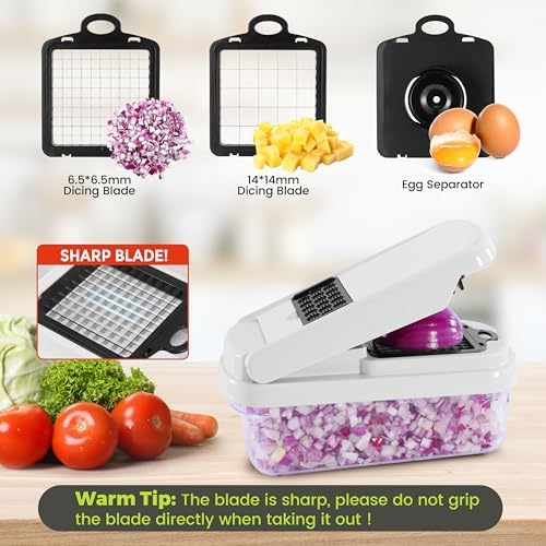Yusshn 12-in-1 Vegetable Chopper with Container