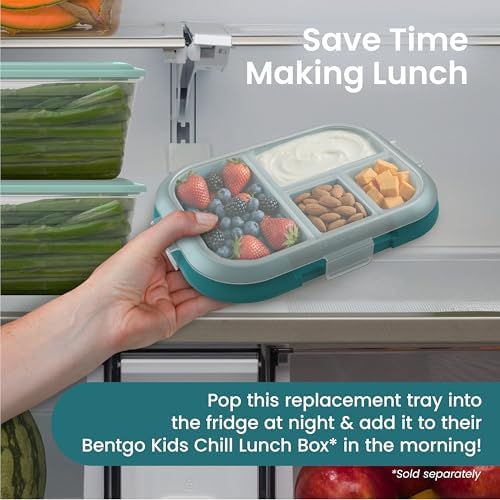 Bentgo Replacement Tray Chill Kids Lunch Box - Reusable 4-Compartment