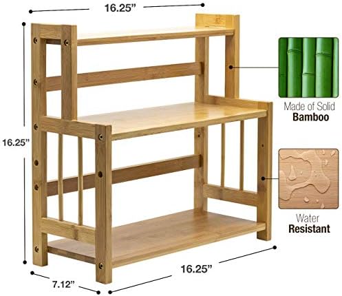 Sorbus 3-Tier Bamboo Countertop Organizer