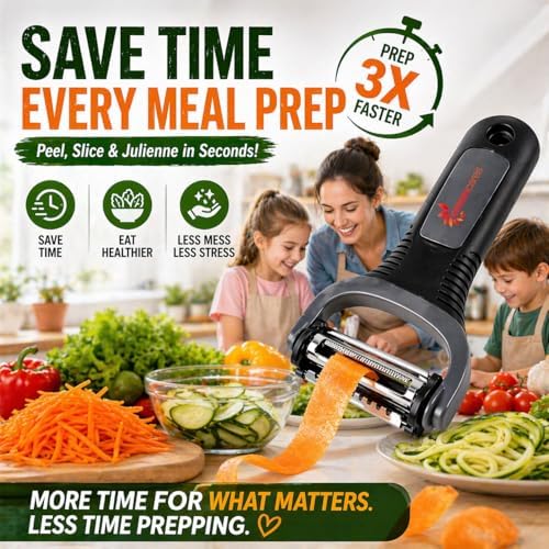 3-in-1 Vegetable Peeler Set – Ultra Sharp Stainless Steel Y Peeler