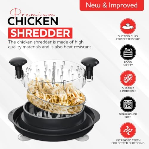 Large Chicken Shredder Tool with Suction Cups