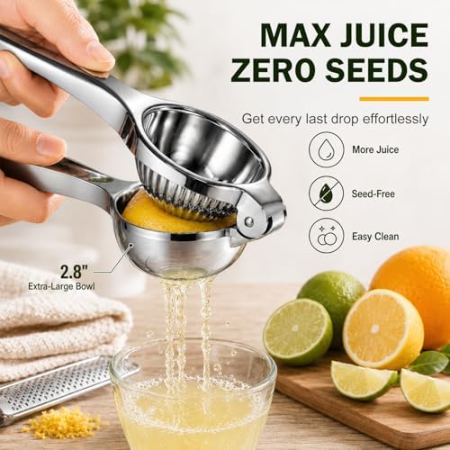 Stainless Steel Lemon Squeezer and Zester Set