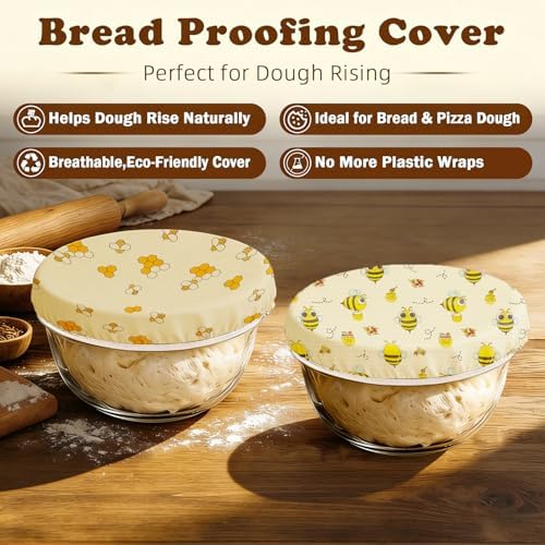 3 Pack Reusable Beeswax Bowl Covers, 12Inch