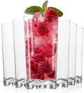 Vivocci Unbreakable Tritan Plastic Water Drinking Glasses Set of 6