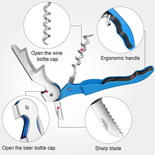 Honoson 40 Pieces Wine Opener Bulk Corkscrew Bottle Wine Key, Fresh
