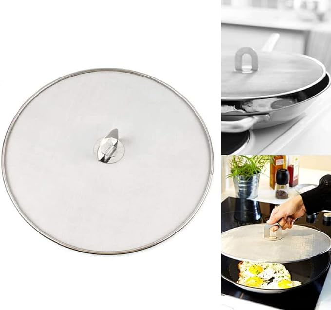 304 tainless Steel Splatter Screen Pan Lid - Image 6