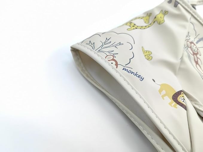 Waterproof Baby Bibs, Infant Toddler Extra Cover Feeding Bib - Image 6
