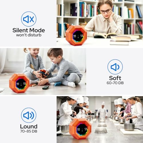 Visual Timer for Kids, Magnetic Pomodoro Countdown Timer