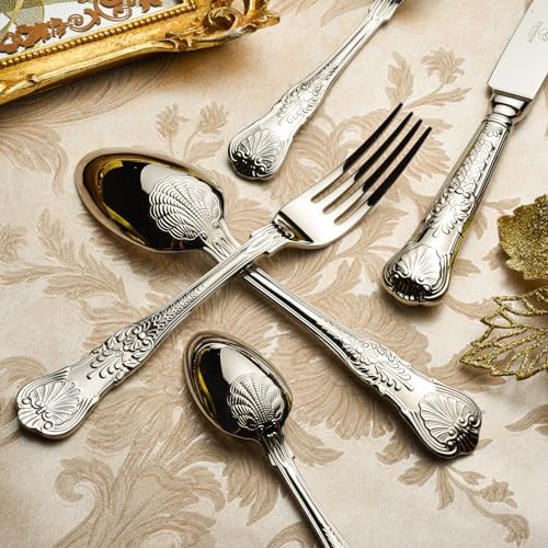 60 Piece Silverware Set for 12, 18 10 Stainless Steel flatware Set