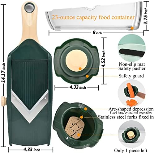 NACOLUS Adjustable Mandoline Slicer with Container