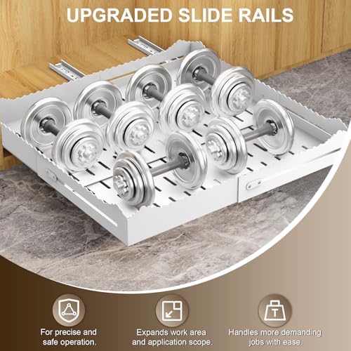 Pull Out Drawers for Cabinets, Expandable Pull Out Cabinet Organizer