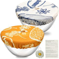 Reusable Beeswax Bowl Covers, 2 Pack, 10/11 Inch