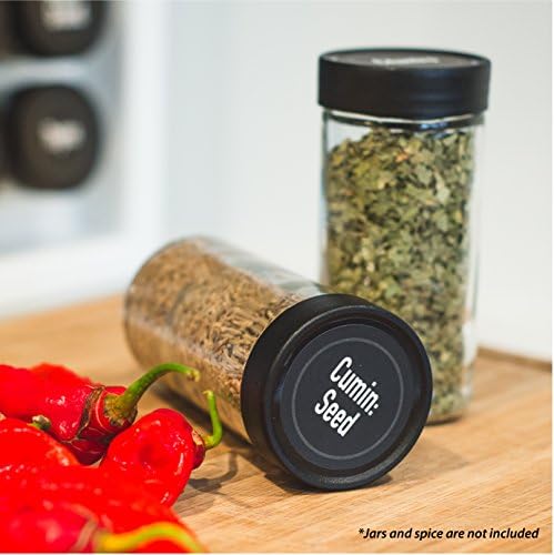 AllSpice Ultimate Spice Label Set 525 Preprinted Water Resistant Round