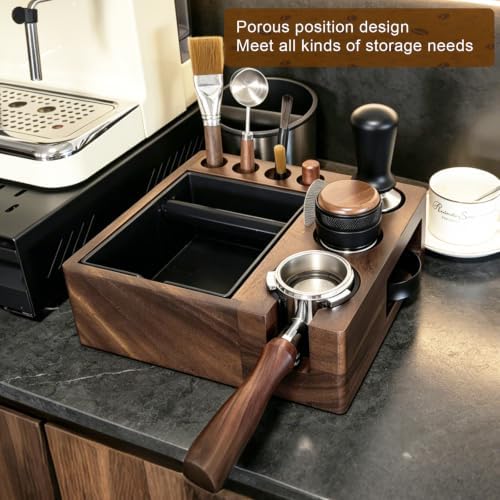Espresso tamping station knock box,tamper station,Espresso station fit
