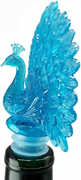 Silicone Wine Bottle Stopper Peacock Creative Wine Beverage Bottle