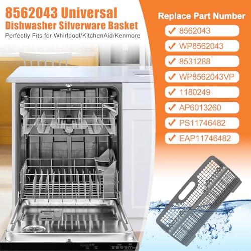 8562043 WP8562043 Universal Dishwasher Silverware Basket For