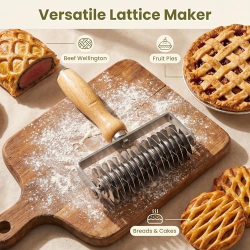 Pie Cutter Cinnamon Roll Cutter Stainless Steel Dough Tool