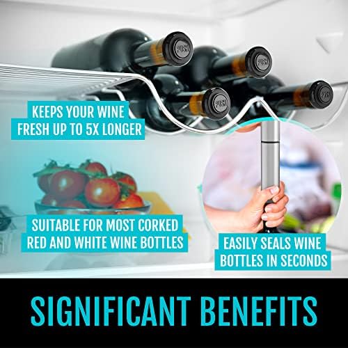 VINVOLI Wine Preserver Set - Deluxe 2026 Wine Vacuum Pump with 2
