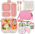 wiwens Bento Lunch Box for Kids with 12oz Soup Thermo Leak-Proof Lunch