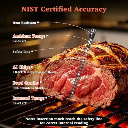 Bluetooth Wireless Digital Meat Thermometer