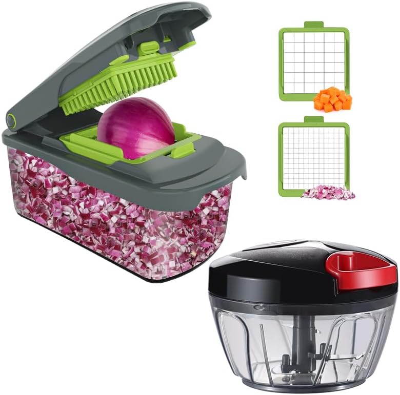 Ourokhome Vegetable Chopper Onion Cutter with Container