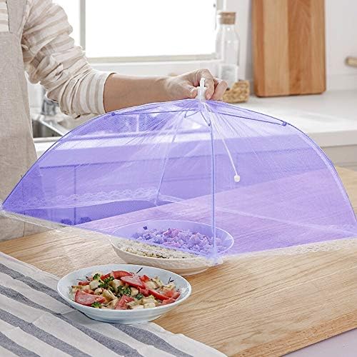 Pop-Up Mesh Screen Tent Umbrella, SPANLA 8 Pack Colored Food Cover Net - Image 8