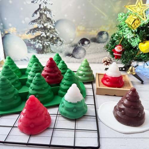 3D Christmas Tree Silicone Mold, Xmas Tree Pan Silicone Molds