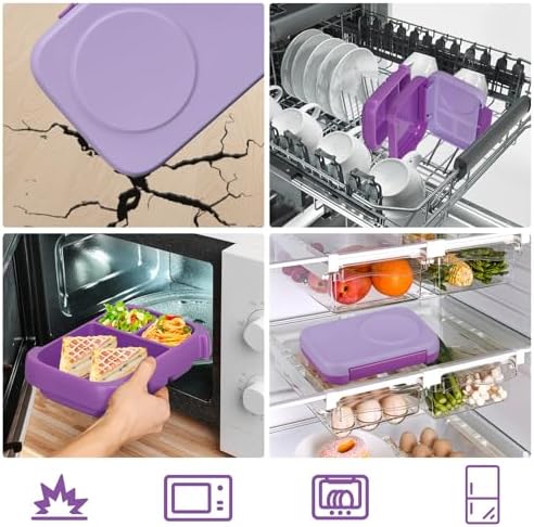 MAISON HUIS Chill Bento Lunch Box for Kids Adult with Ice Pack 3