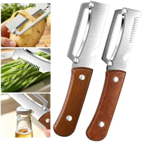 2 PCS Multifunctional Vegetable Peeler for Kitchen, 4-in-1 Peeler