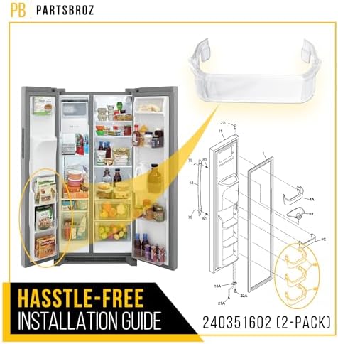 240351602 Freezer Door Bin for Frigidaire Kenmore PS430028 917237