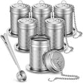6 Pcs Tea Infuser with Scoop, Strainer Extra Fine Mesh for Loose Tea