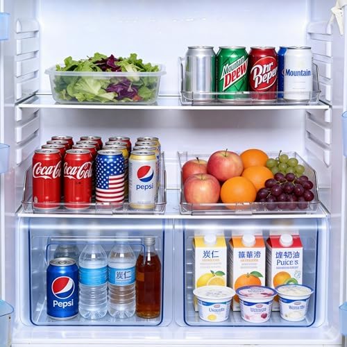 Adjustable Soda Can Dispenser for Refrigerator –Expandable Width PET