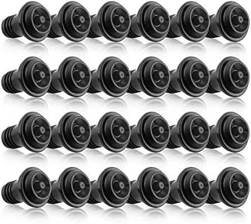 24 Pcs Wine Vacuum Stoppers - Rubber Bottle Savers to Preserve Flavor