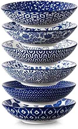 Selamica Porcelain 40oz Large Bowls 9 inch Big Pasta Salad Bowls