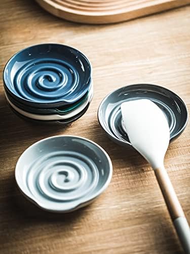Swirl Spoon Rest for Stove Top, Spatula Holder for Kichen Counter