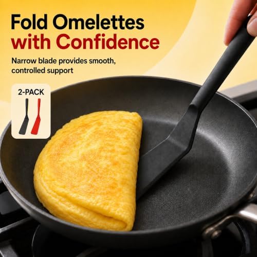 Eggssentials Pack of 2, Egg Spatula - Non-Stick, High Heat Resistant