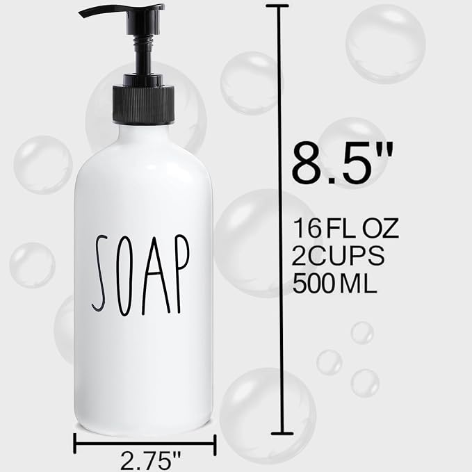 MOMEEMO Soap Dispenser Bathroom Set, Contains Hand and Lotion Dispenser - Image 2