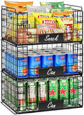 JKsmart 3 Pack XXL Stackable Wire Baskets, Pantry Organizers and