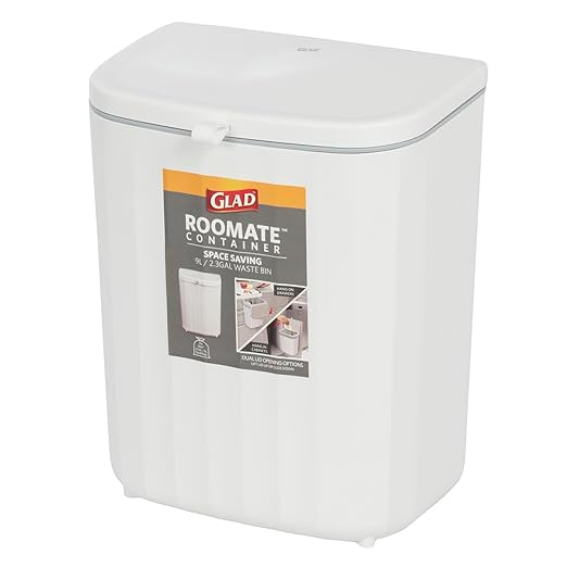 Glad Roomate Under Counter Waste Bin | Space Saving Small Trash Can - Image 7