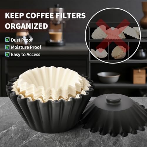 Basket Coffee Filter Holder Storage-Container - Coffee Bar Counter