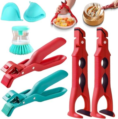 4PCS Hot Plate Grippers with Silicone Sleeves